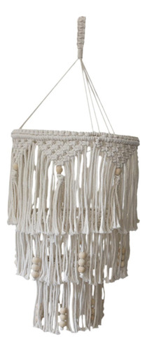 Pantalla De Lámpara Bohemia De Macramé Nórdico,