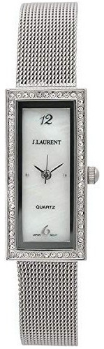 Jacques Laurent Reloj De Pulsera Para Mujer Con Bisel De Cri