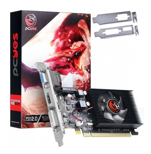 Placa De Video Amd R5 220 1gb Ddr3 64 Bits Low Profile Pcyes