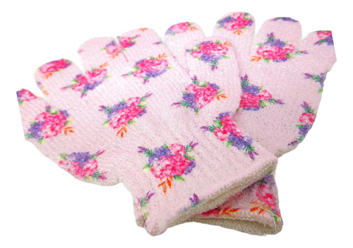 10 Par Guantes De Baño Exfoliantes Avon Flores