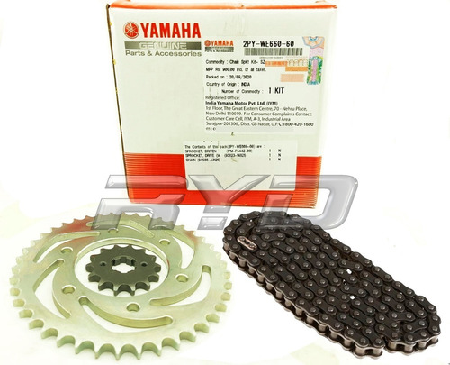 Kit Transmision Yamaha Sz 150 Original Con Cadena Ryd