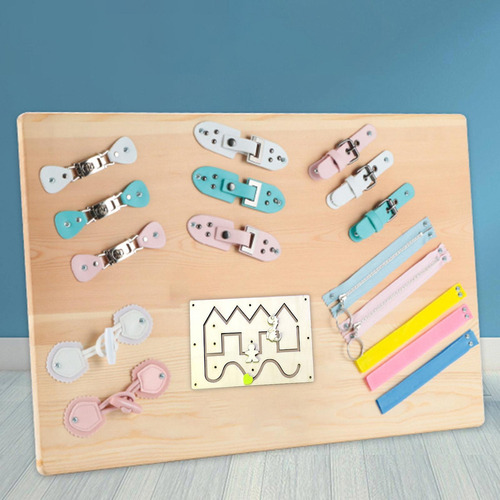 Tabla De Actividades Montessori Busy Board, Tablas Sensorial