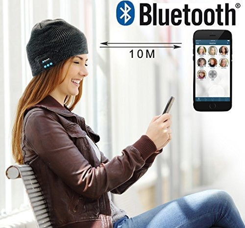 Gorro Bluetooth, Gorro Inalambrico Unisex Para Auriculares R