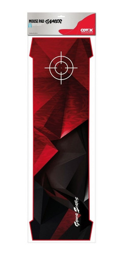 Imagen 2 de 2 de Mouse Pad gamer CDTek Bigg 30cm x 90cm x 3mm rojo