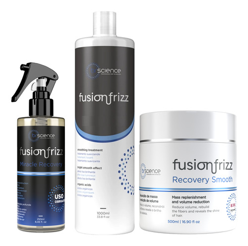 Fusion Frizz Mir Recovery + Recov Smooth + Progressiva Orgân