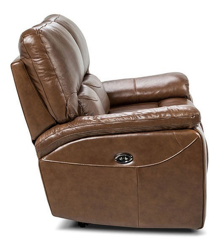 Rosen Sofa Reclinable Poch 2c Cuero Tabaco