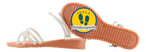 Huarache Dama Playa Chancla Cómoda Casual Suela Ligera 201-p