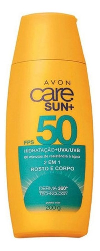 Protetor Solar  Avon Care Sun+ Rosto E Corpo Fps50 200g