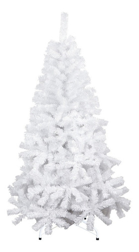 Árbol De Navidad Pino Navideño 1.90 M Grande Con Soporte Color Blanco