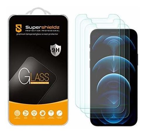 (3 Pack) Supershieldz Diseñado Para iPhone 12, iPhone Ttllz