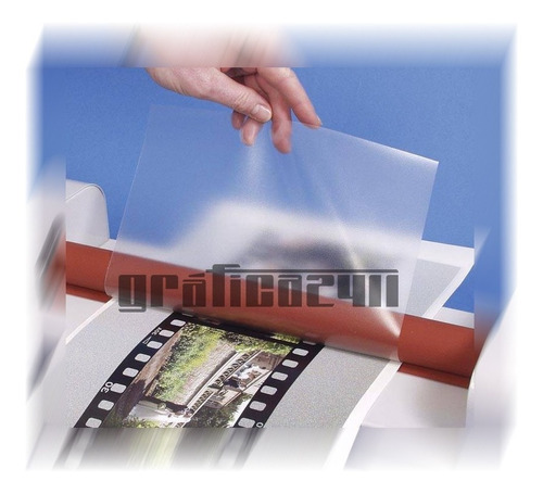 Imagen 1 de 1 de Papel Film Laminado Brillo Transparente Autoadhesivo 52cm 