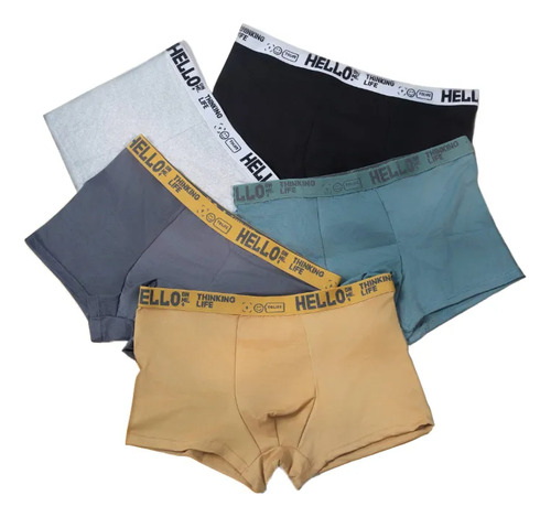 6pzs Bóxer Caballero Pack Ropa Interior Calzón Algodón