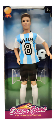 Muñeca O Muñeco Jugador De Fútbol, En Caja
