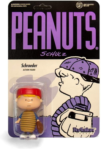 Schroeder Peanuts Super 7 Reaction Figura Snoopy