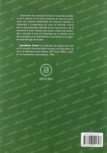 Suspensiones De La Percepción - Jonathan Crary
