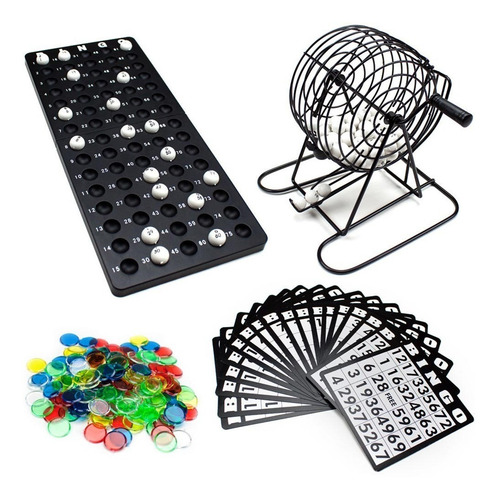 Imagen 7 de 7 de Bingo Set De Metal Con Bolilleros Neo Para Reuniones