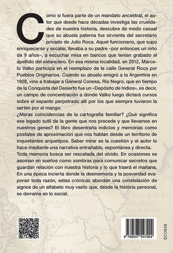 Cronicas De La Memoria . Signos , Arquetipos Y Ancestros, De Valko Marcelo. Editorial Continente, Tapa Blanda En Español, 2025