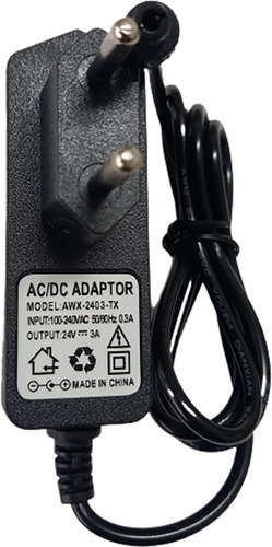 Fonte De Alimentação 24v 3a Plug P4 Bivolt 110-240v