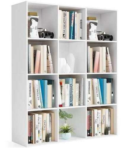 Estantería Repisa Biblioteca Blanco O Castaño - Muebles Web