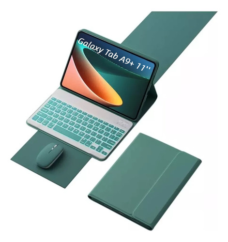 Funda+teclado Iluminado+ratón Para Galaxy Tab A9+ 11'' Ñ