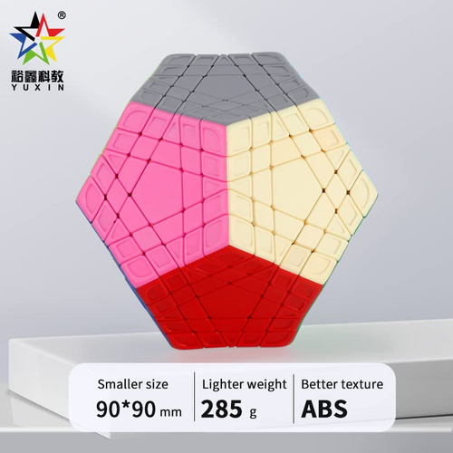 Cuberspeed Gigaminx Yuxin Cubo 5x5 Sin Pegatinas Color De La Estructura