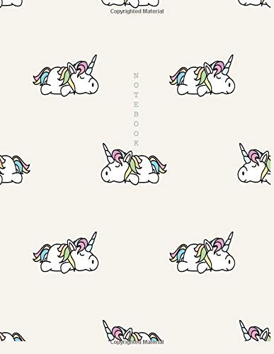 Notebook Lazy Unicorn Cover And Dot Pages, Extra Large (85 X