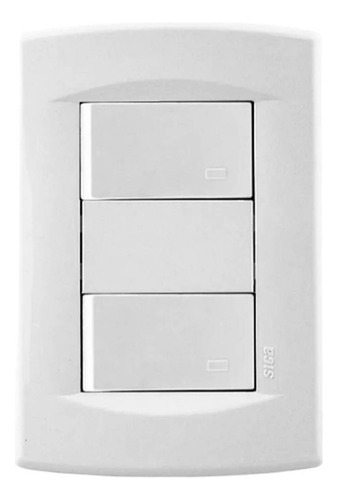 Pack 10 Llave De Luz Armada 2 Puntos Blanco Sica Life