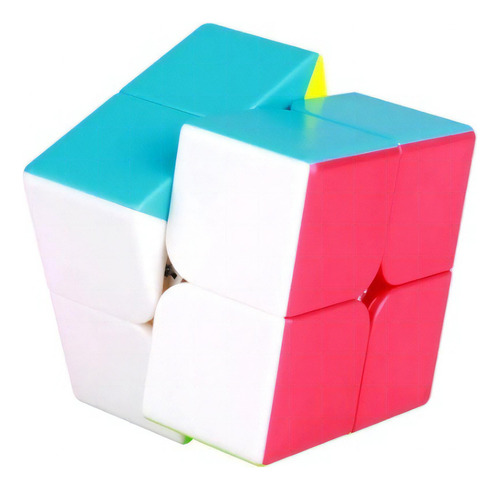 Cubo Rubik 2x2 Moyu Stickerless Juguete Clásico Antiestres Color De La Estructura Blanco