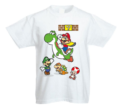 Remera Super Mario Bros Infantil