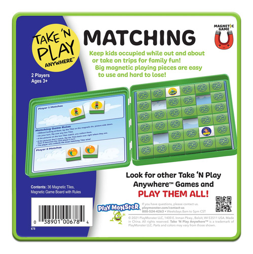 Playmonster Take N Play Juego De Correspondencias Fácil