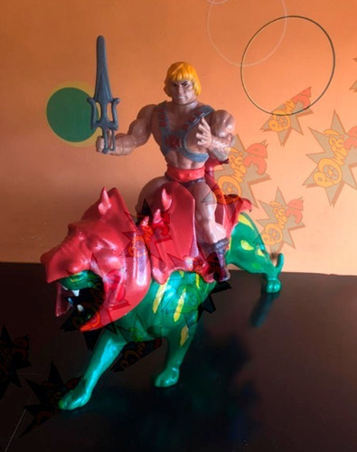 Heman Con Battlecat Impreso En 3d