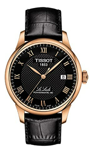 Reloj Tissot T-classic Automático Con Esfera Negra Para Homb