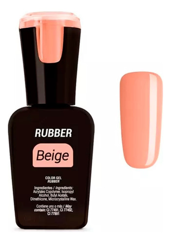 Rubber Organic Nails Pink Beige O Clear De 15ml A