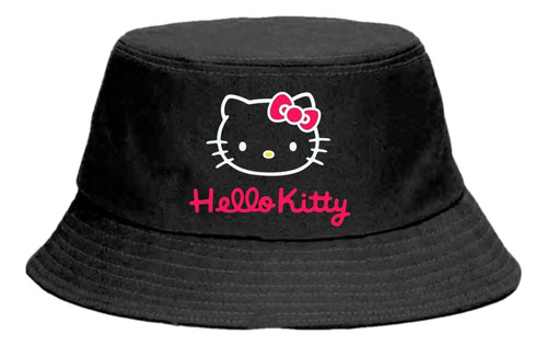 Gorro Piluso - Bucket Hat - Hello Kitty - Logos / Personajes