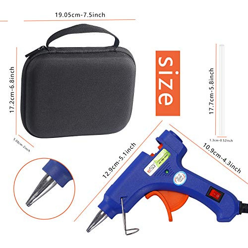 Kit De Pistola De Pegamento Caliente Con 20 Barras