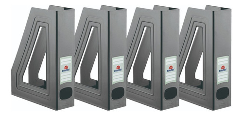 Porta Revista Acrimet 278 1 Classic Fume Pacote Com 4 Un