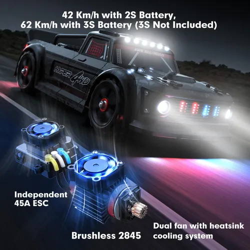 Rc Drift Car Hyper Go 14301 1/14 Rtr Sin Escobillas Con Giro