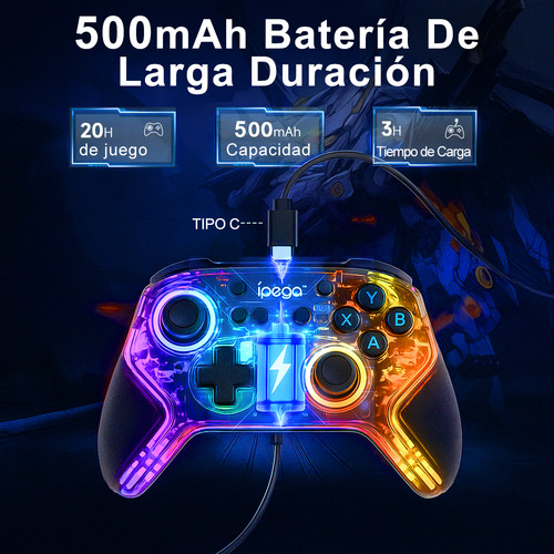 Ipega Controles Gamer Para Pc Inalambricos Gamepad Android Bluetooth Gamepad De Nintendo Switch Controles Joystick Cyber Rgb Pg-9666th
