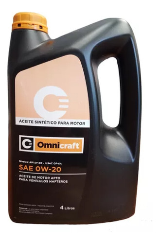 Aceite Sintético 0w20 Omnicraft  4 Litros Oferta Exclusiva