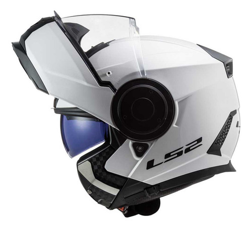 Capacete Ls2 Ff902 Scope Bco Escamoteável Viseira Interna 62