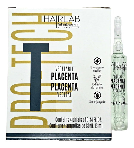 Salerm Ampolla Placenta Vegetal 13 Ml 4pz