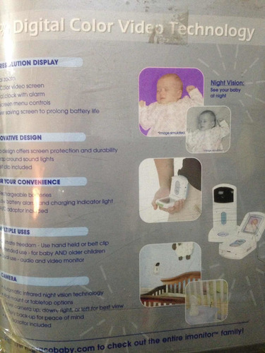 Imagen 4 de 4 de Monitor Graco Portatil Para Bebés
