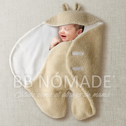 Imagen 2 de 3 de Porta Enfant Para Bebé Osito Corderito Y Polar De 0 A 6meses