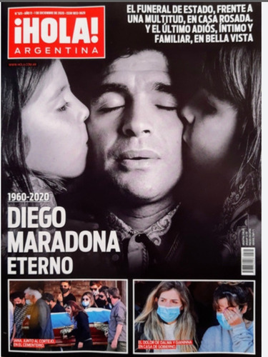 Revista Hola- Diego Maradona Eterno-1960-2020- El Funeral De
