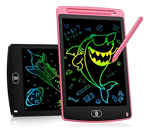 Kit 2 Lousas Mágica Tablet Infantil Lcd De 12 Polegadas Cor Sortida
