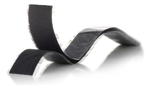 Cinta Velcro Sujeta Uso General 90x1.9cm Negro Adhesivo