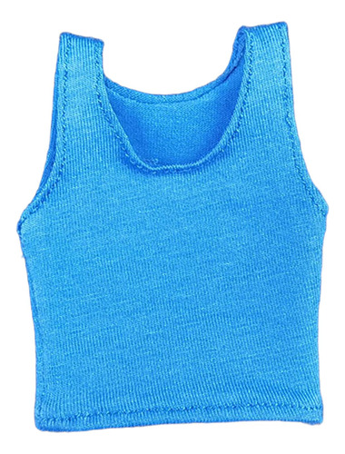 Disfraz De Chaleco Femenino 1/6, Ropa De Muñeca Hecha Azul