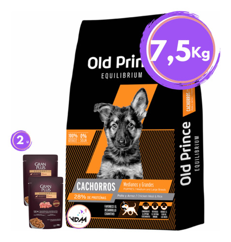 Old Prince Equilibrium Cachorro 7,5kg Con Regalo