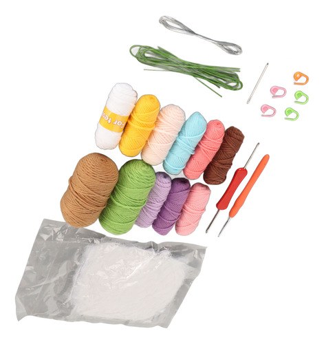 Kit De Ganchillo Para Principiantes, Educativo Y Colorido