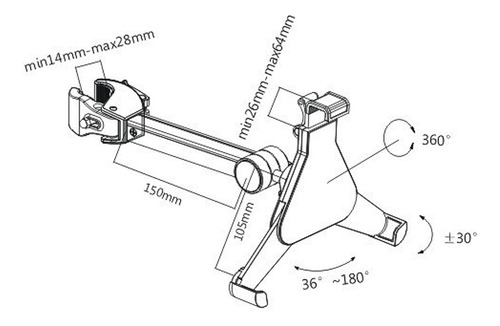 Soporte Holder Tablet iPad Pedestal De Micrófono 8.9 A 10.4